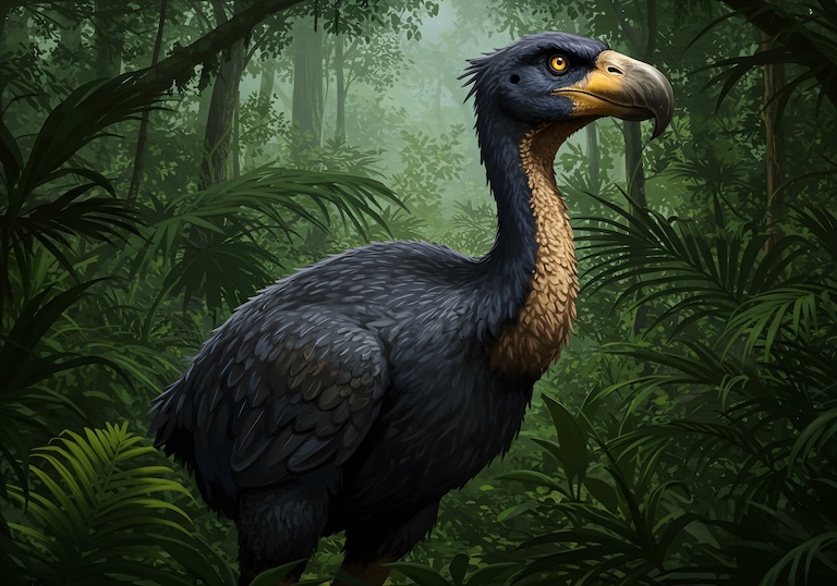 terror bird in the woods