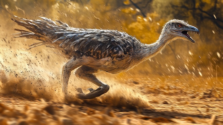 terror bird sprinting